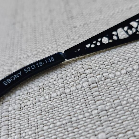 ST Mortiz Women Glasses/Sunglasses EBONY Frame Black Tone Metal Eyeglasses 135 - Picture 9 of 12